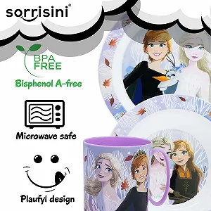 Набор детской многоразовой посуды Sorrisini, Frozen synthetic.ua - Фото 1