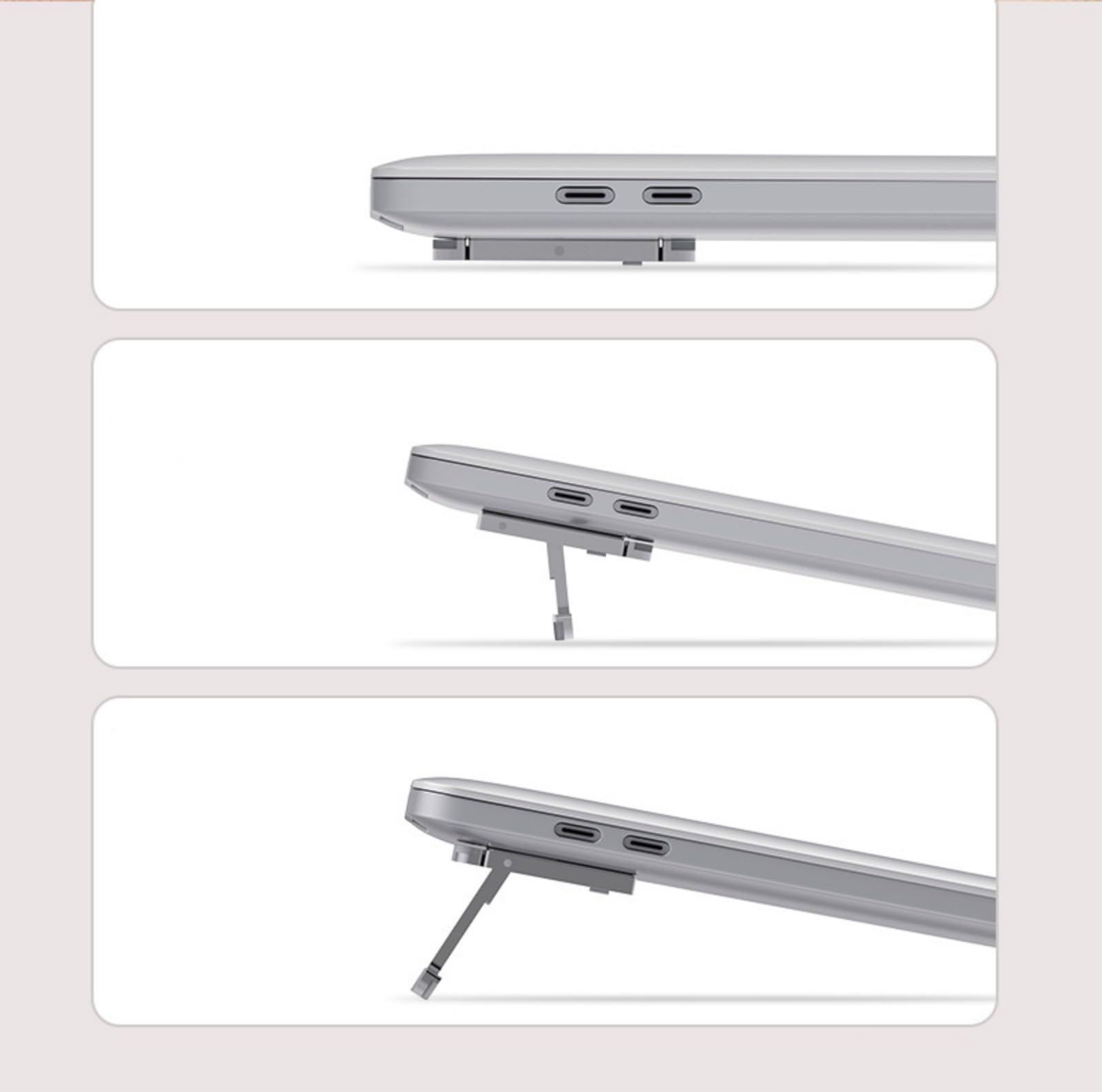 Регулируемая Подставка для Ноутбука для Улучшенного Охлаждения, Противоскользящий Дизайн для Air и Surface Планшетов, Алюминиевый Сплав, фото №6 Регулируемая Подставка для Ноутбука для Улучшенного Охлаждения, Противоскользящий Дизайн для Air и Surface Планшетов, Алюминиевый Сплав, фото №6