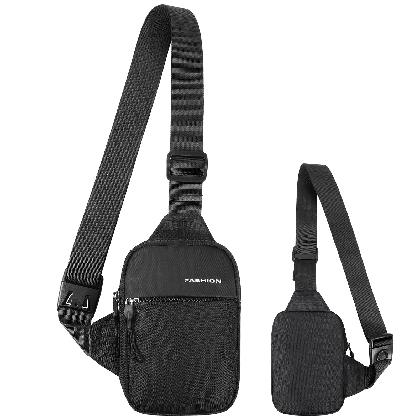 Сумка через плечо Hejo Sling, мужская, водонепроницаемая нагрудная сумка, для мужчин, мальчиков, женщин, для активного отдыха Черный, фото №1