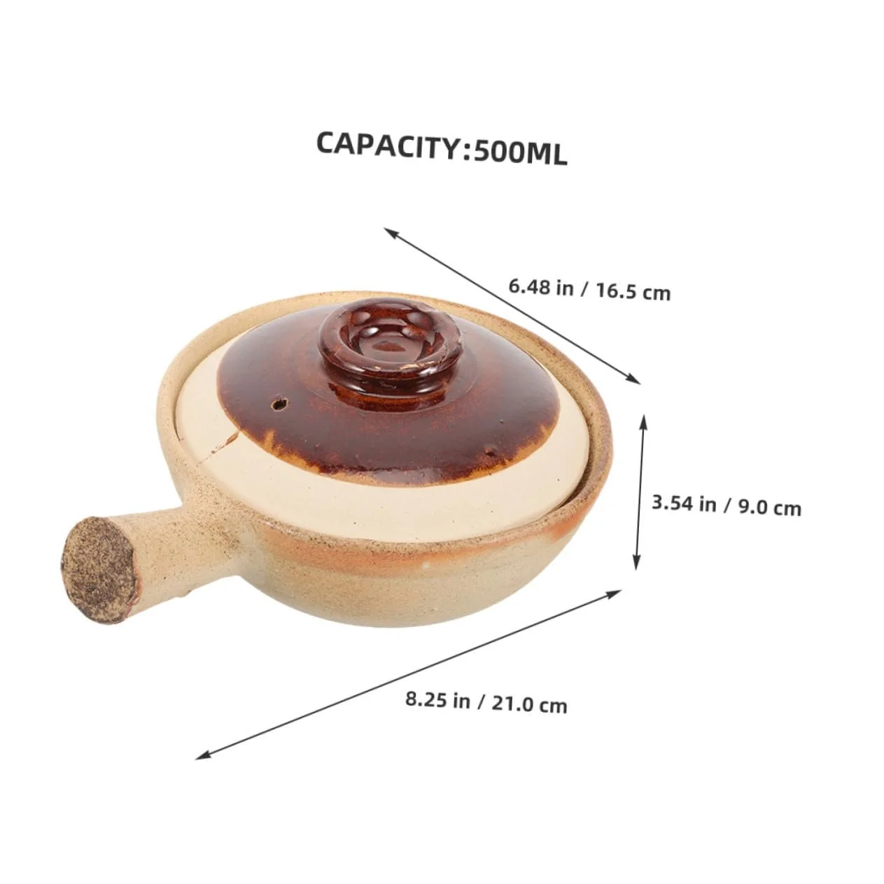 Керамічний ківш Gatuida з кришкою для супу та тушкування курки, фото №6