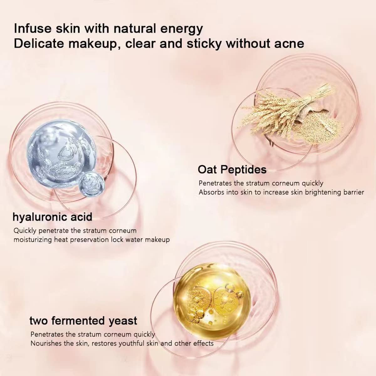 Рідка основа New Formula Flawless Makeup Base Cream з гіалуроновою кислотою, фото №3