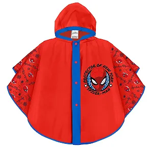 Дощовий плащ PERLETTI Marvel Spiderman для дітей Водонепроникне дощове пончо - Фото 1