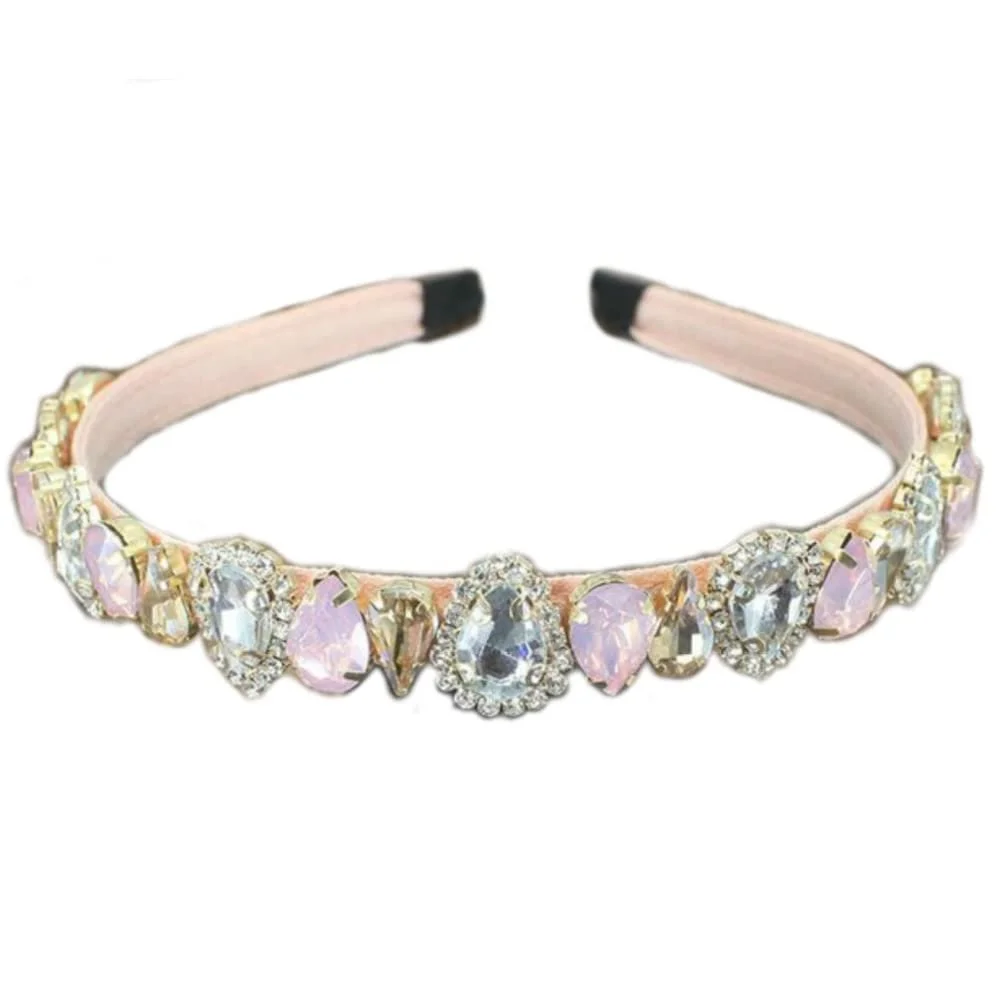 Обруч для волосся з кристалами та стразами Brillabenny, фото №1