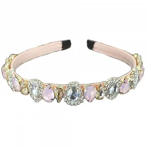 Обруч для волос с кристаллами и стразами Brillabenny - Фото 1