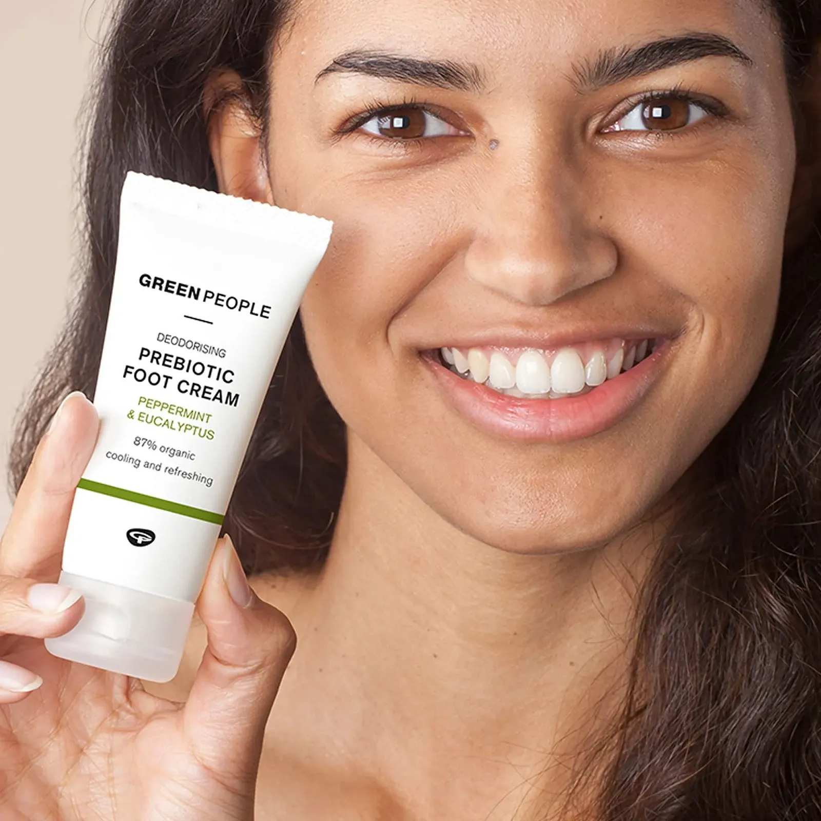 Дезодорирующий крем для ног Green People Prebiotic с пребиотиками и мятой 50 мл, фото №4