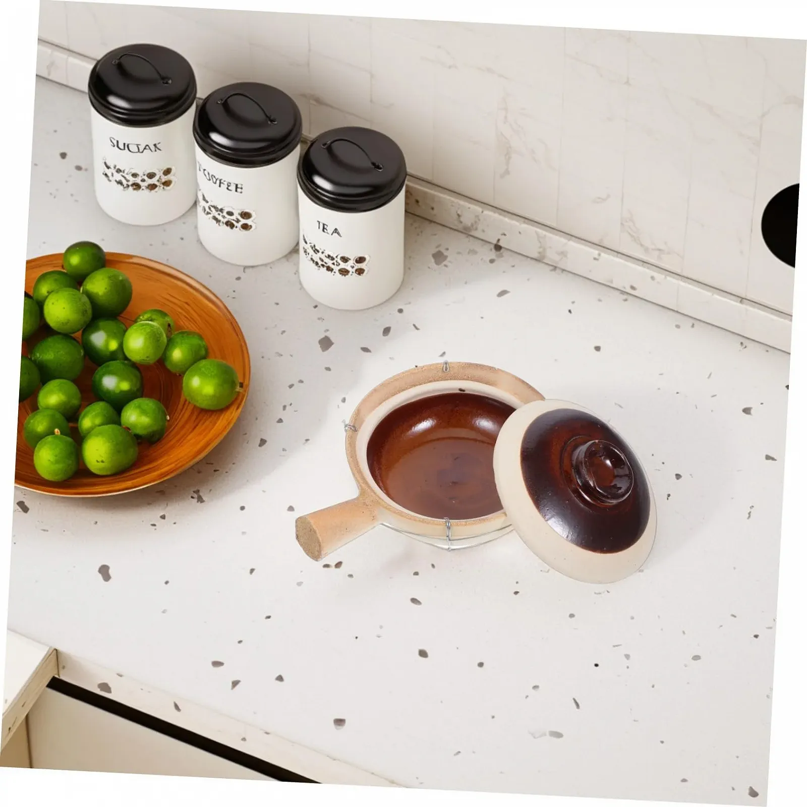 Горшок керамический Garneck традиционный с одной ручкой, фото №6