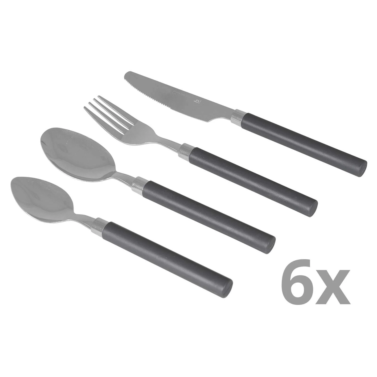 Набір столових приборів Bo-Camp з нержавіючої сталі, 24 предмети, фото №2