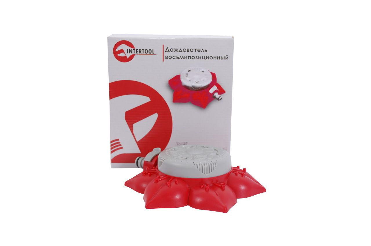 Дождеватель Intertool - восьмипозиционный на базе "цветок" (GE-0072), фото №2