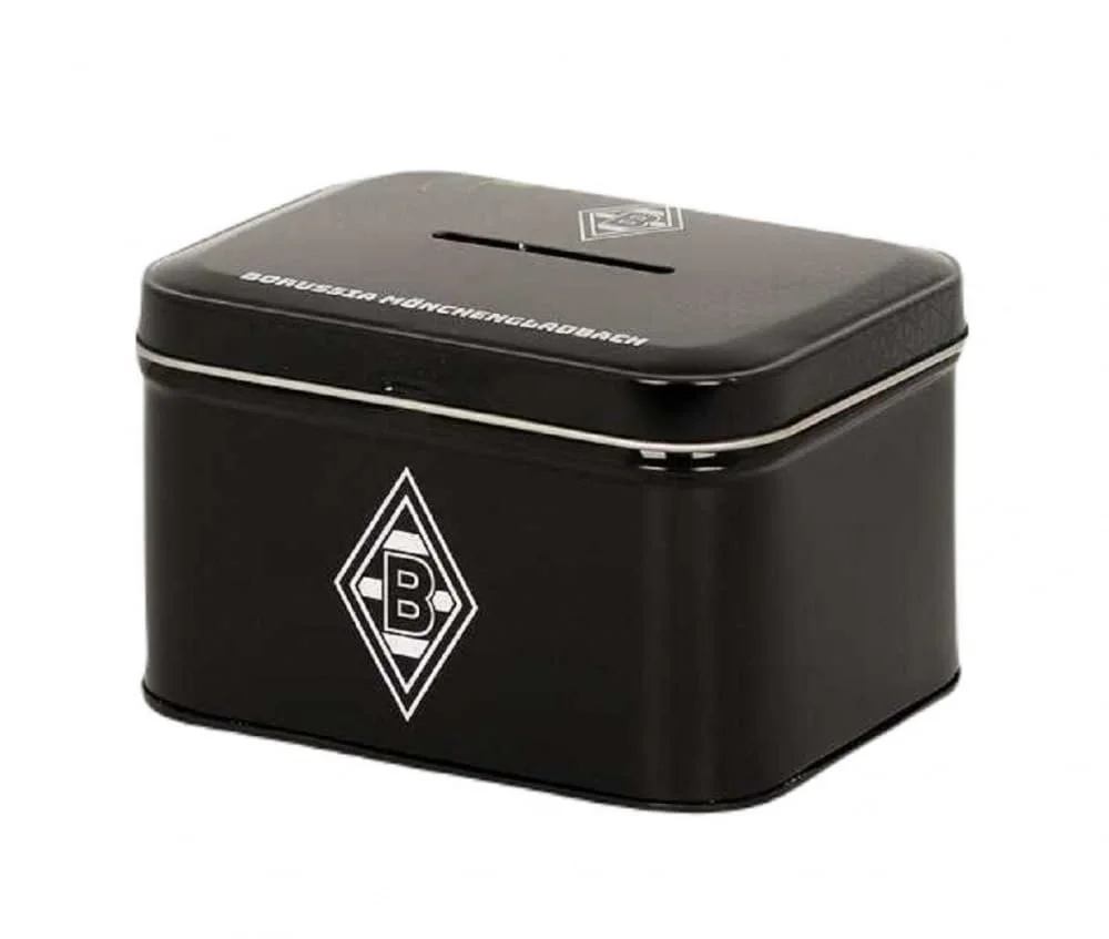 Скарбничка Borussia Mönchengladbach металева чорна, фото №2