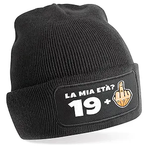 Шапка TeeDesign 20 лет Смешной день рождения Мальчики Девочки Подарок одежда - Средний палец 20 лет, 20 лет - Фото 1