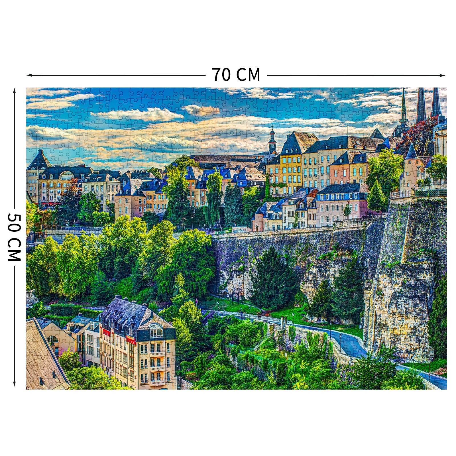 Пазл HUADADA Luxembourg Motif 1000 деталей, фото №2