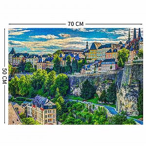 Пазл HUADADA Luxembourg Motif 1000 деталей synthetic.ua - Фото 1