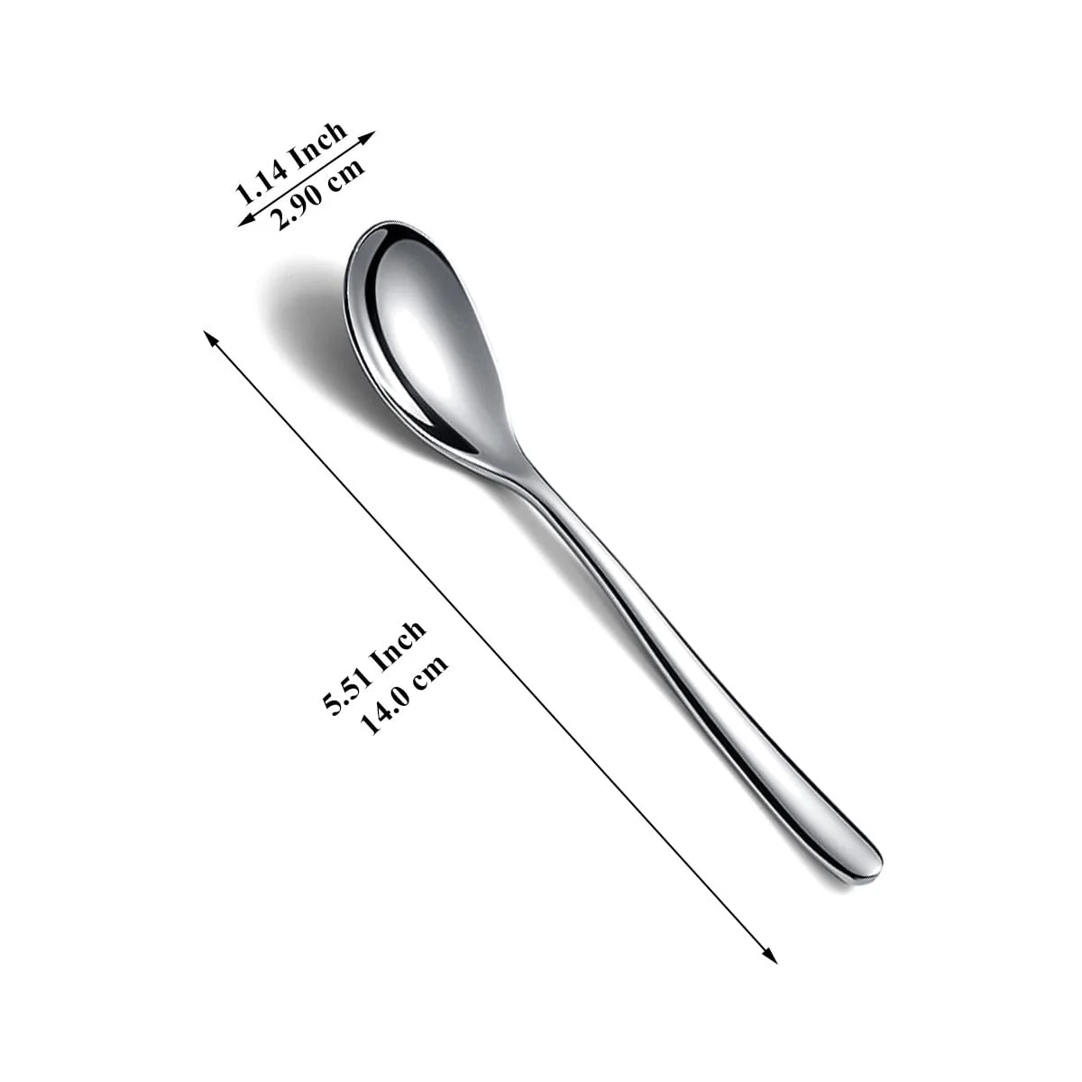 Чайні ложки Kyraton, 14 см, для кави з нержавіючої сталі, фото №2 Чайні ложки Kyraton, 14 см, для кави з нержавіючої сталі, фото №2