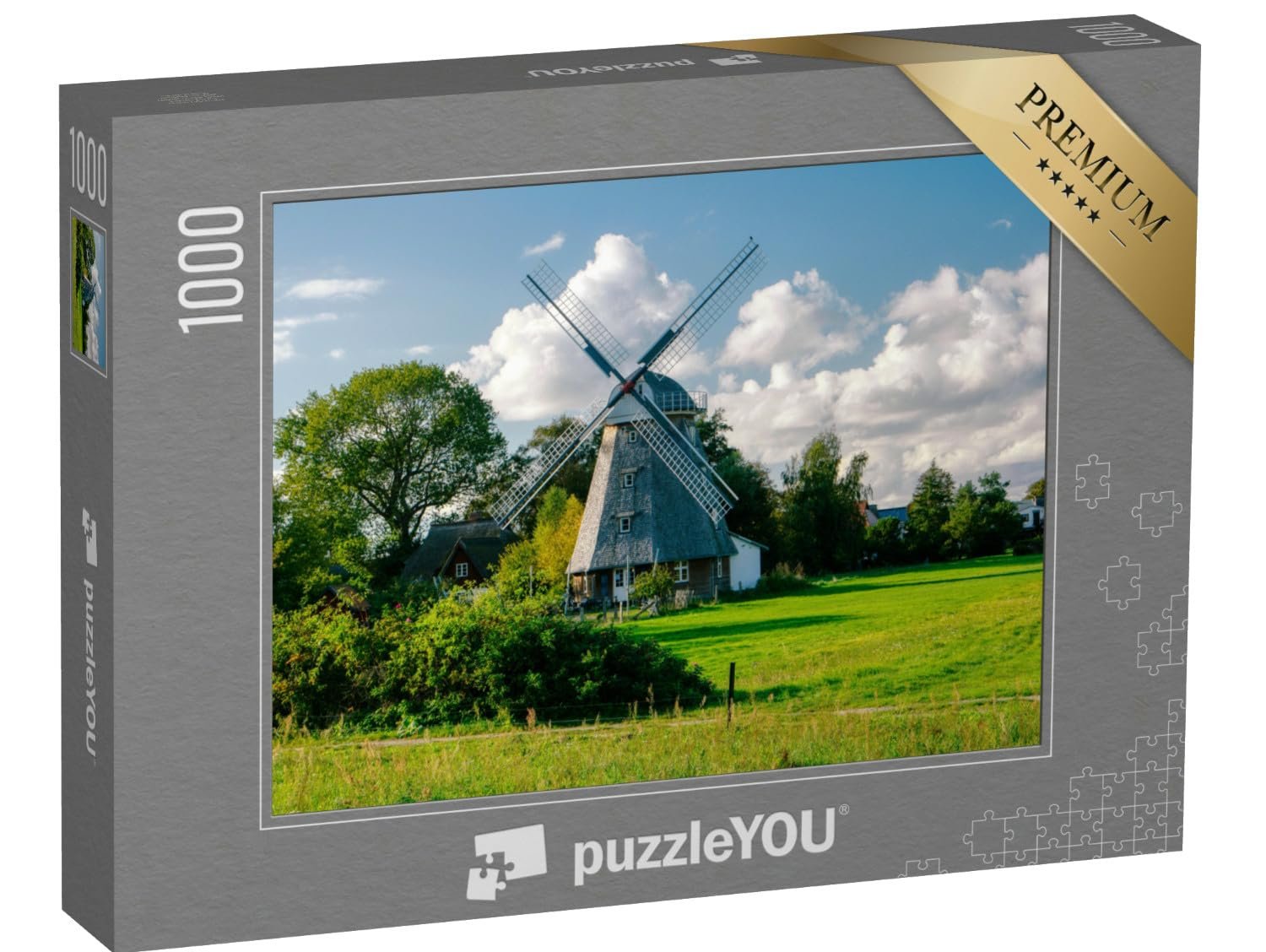 Пазл puzzleYOU Germany "Мельница Аренсхопа на Дарсе, Германия" 1000 элементов, фото №1