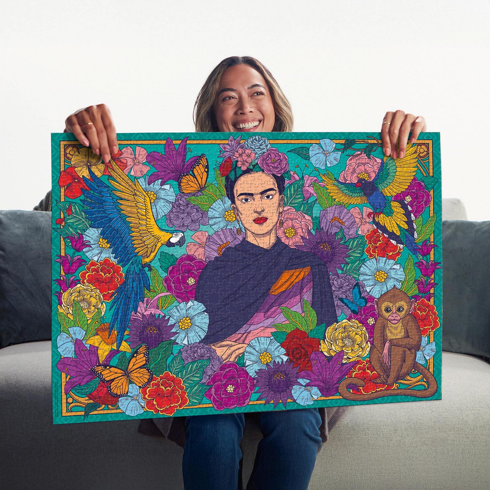 Пазл Ravensburger Frida Kahlo's Paradise: Parrot, Monkey and Blooms 12001475 1000 элементов, фото №5