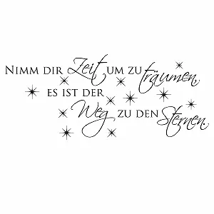 Наклейка на стіну GRAZDesign 070 "Spürche Nimm Dir Zeit um zu träumen" німецький текст synthetic.ua - Фото 1