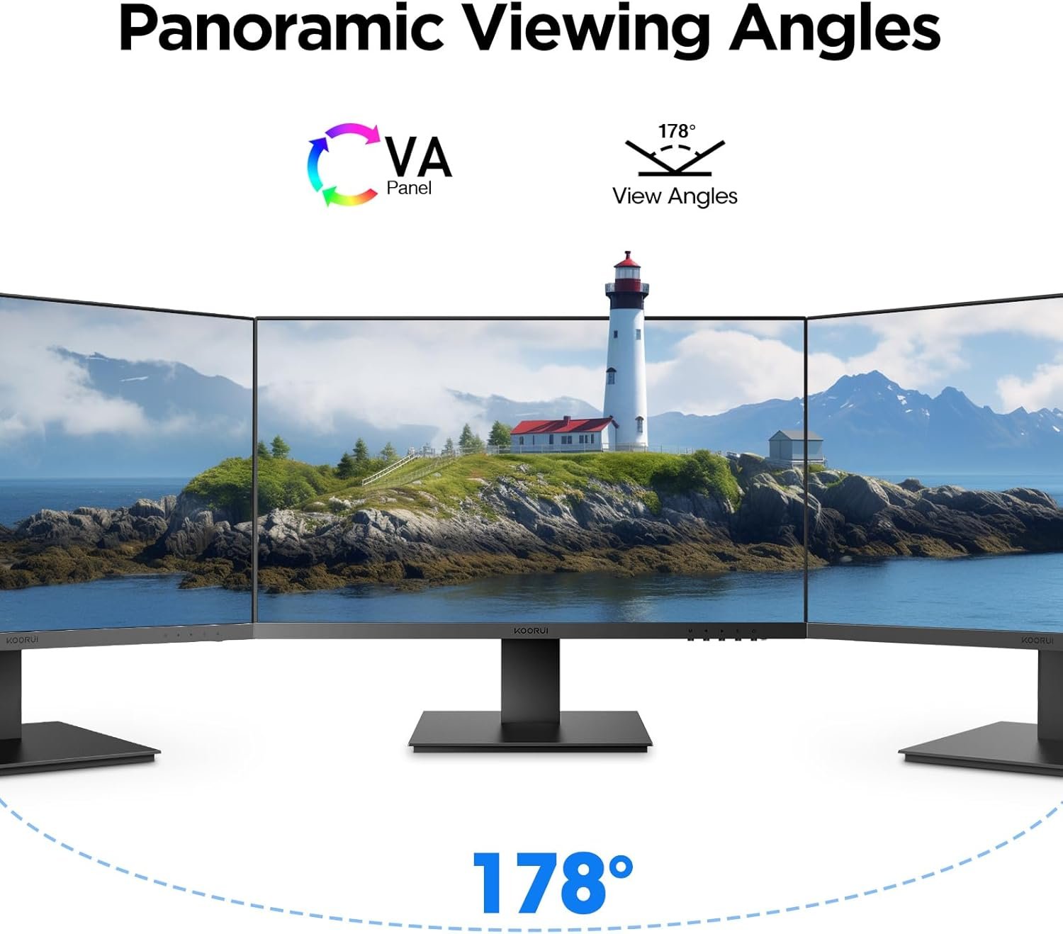 Монитор 27" Koorui 27N1A Full HD VA 75 Гц, фото №5
