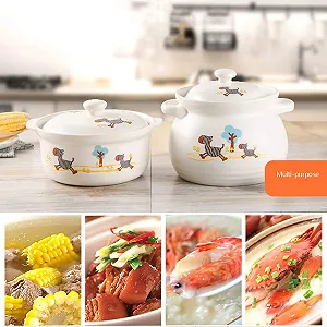 Каструля AIBAB керамічна жаростійка, біла ціна на synthetic.ua - Фото 1 Каструля AIBAB керамічна жаростійка, біла synthetic.ua - Фото 1