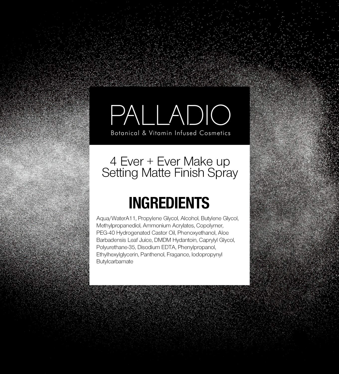 Спрей для закріплення макіяжу Palladio 4 Ever and Ever Довготривалий, миттєво фіксує макіяж на цілий день (матовий фініш) 100 мл, фото №4