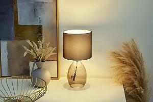 Настільна лампа Pauleen Tempting Gleam 48212 Max. 20 Вт E14 Димчасте скло Сіра synthetic.ua - Фото 1