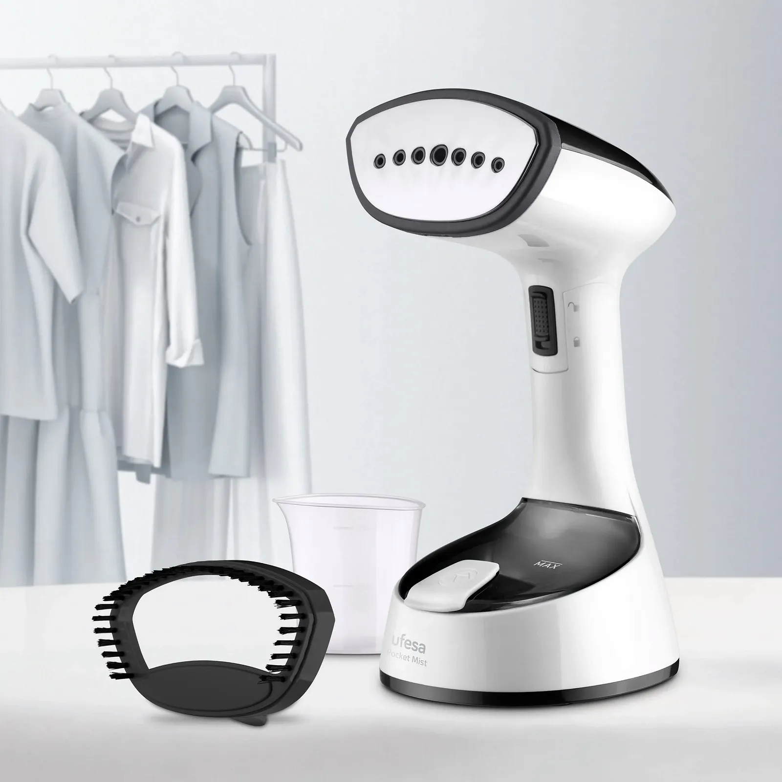 Складной отпариватель Ufesa Black Mist 1470 Вт 150 мл 21 г/мин 25 с нагрев, фото №5