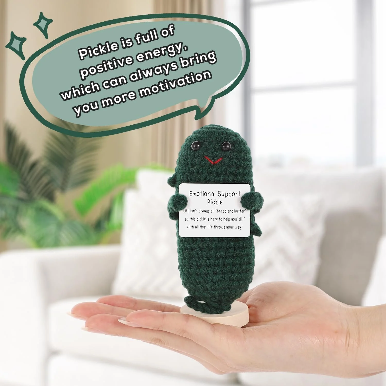 Игрушка Positive Мягкая Игрушка Огурец 10 см Позитивная Поддержка, фото №5