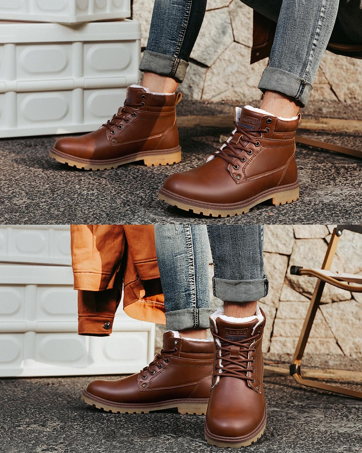 Зимние Ботинки LANGDU, фото №5