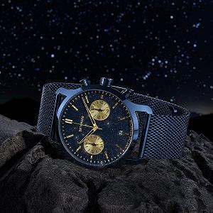 Чоловічий годинник Хронограф DeTomaso Sorpassso Stella Oro Синій, синій, Браслет synthetic.ua - Фото 1