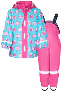 Непромокальний комплект Playshoes для дітей: дощовий комбінезон, дощовий костюм (2 шт. в упаковці) - Фото 1