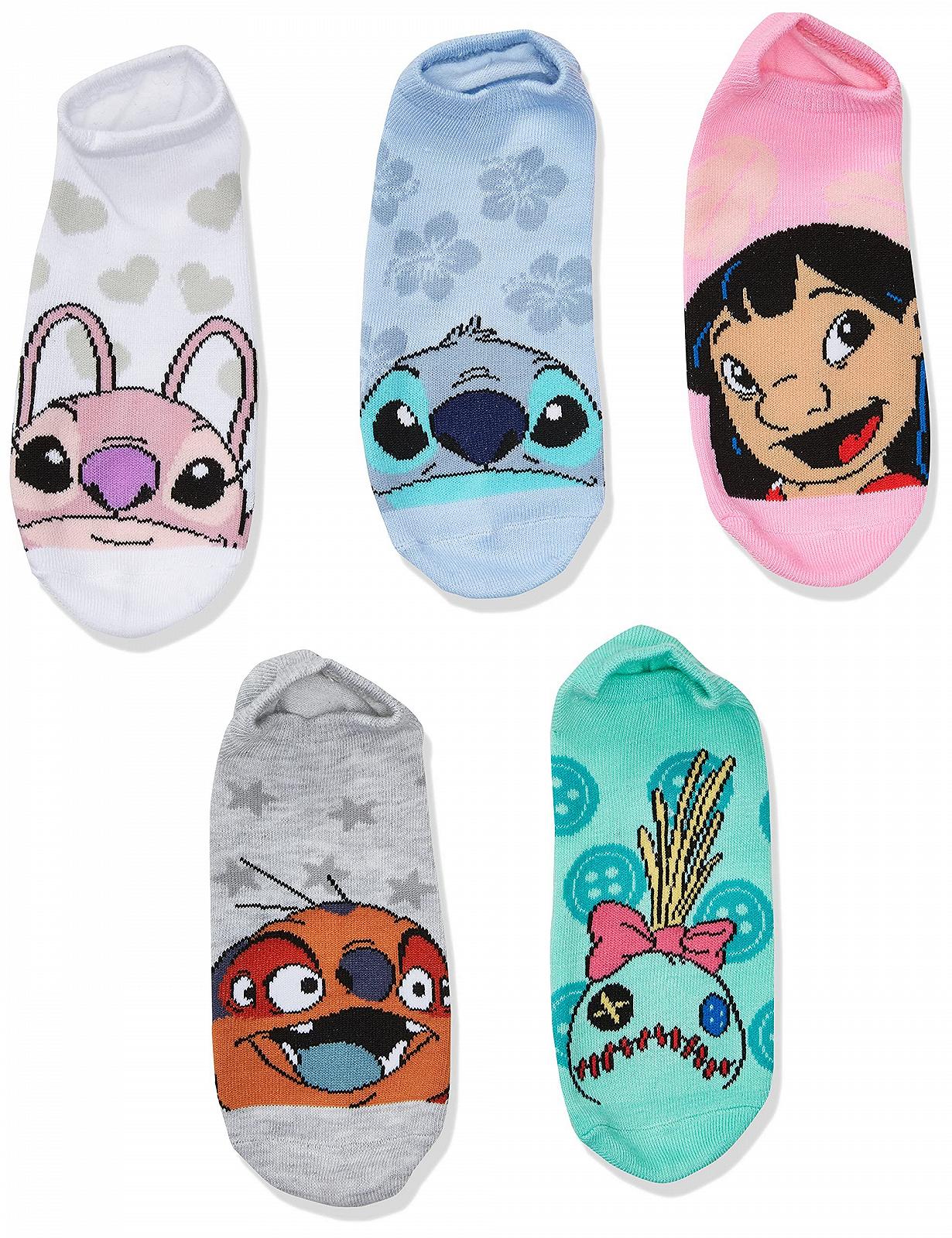 Шкарпетки Disney Lilo & Stitch Жіночі Набір 5 пар Різнокольорові пастельні 42-44.5 EU, фото №2