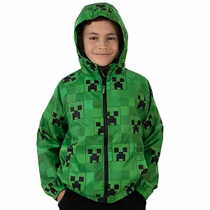 Куртка Дощовик для Хлопчиків Minecraft Водовідштовхувальна З капюшоном Для геймерів synthetic.ua - Фото 1