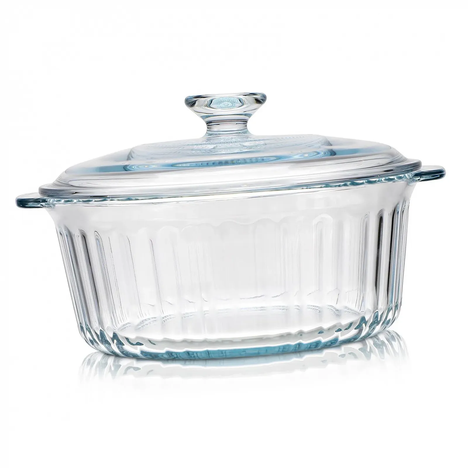 Форма для запікання VICASKY Кругла зі скляною кришкою Термостійка Рівномірний розподіл тепла, фото №1 Форма для запікання VICASKY Кругла зі скляною кришкою Термостійка Рівномірний розподіл тепла, фото №1