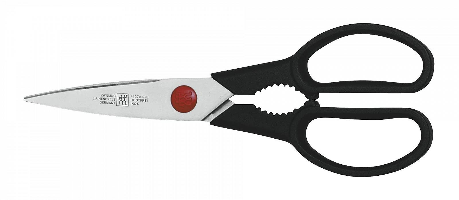 Набор ножей Zwilling Professional S, 3 шт., специальная сталь/пластиковая ручка с заклепками, черный и универсальные ножницы Twin L, длина: 21 см, специальная нержавеющая сталь/пластик, черный, фото №5
