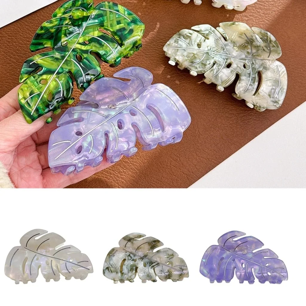 Заколка для волос Yjcnelcr Листок Большая Простое украшение для волос для женщин и девушек, фото №3 Заколка для волос Yjcnelcr Листок Большая Простое украшение для волос для женщин и девушек, фото №3