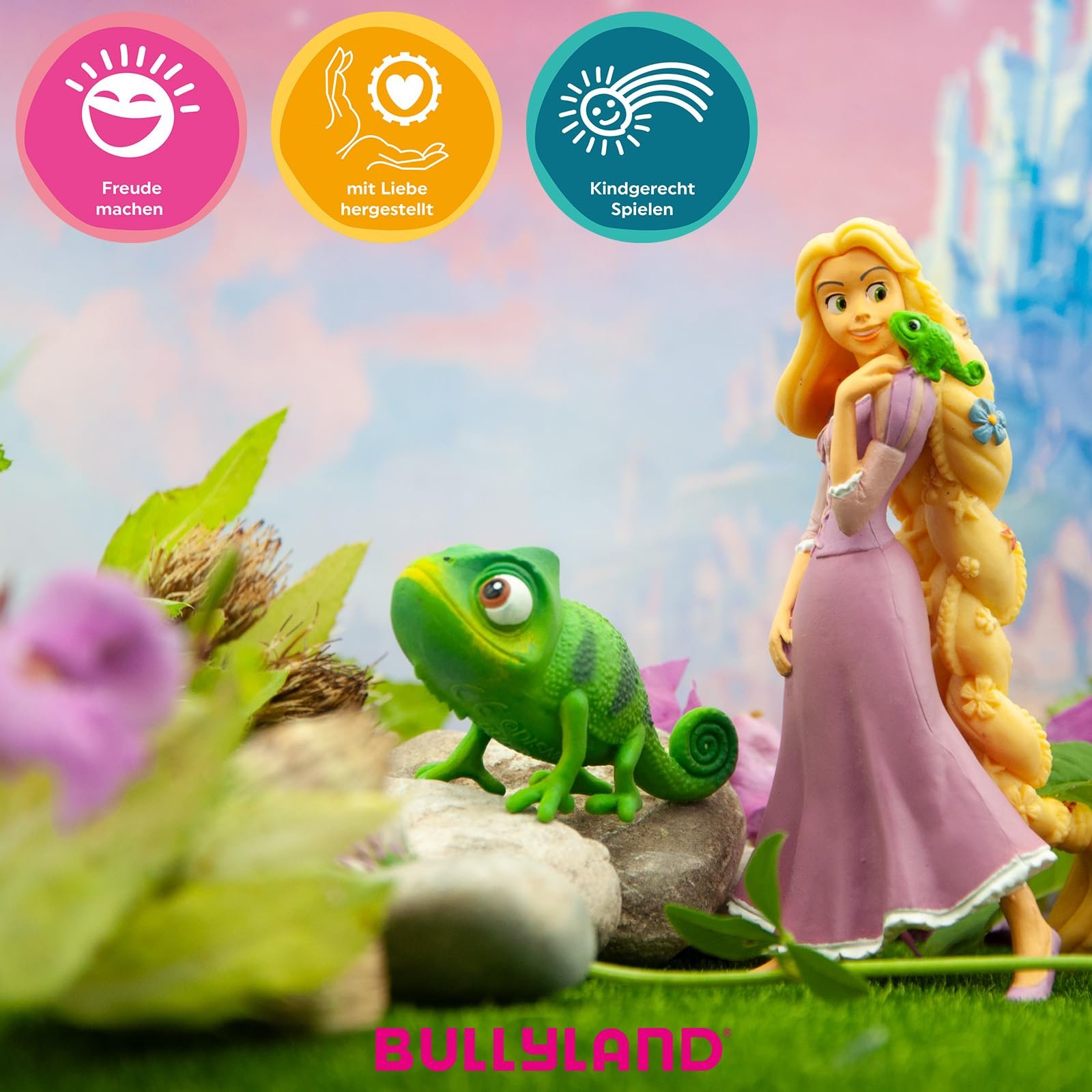 Игрушка Bullyland Walt Disney Рапунцель с палитрой художника, около 10 см, 10 см, фото №5