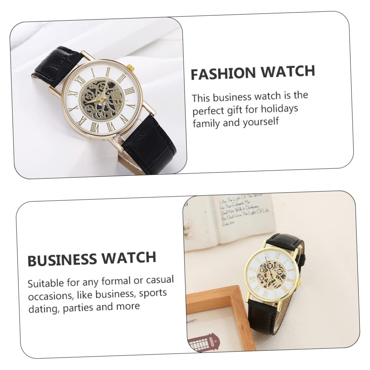 Часы LIFKOME Ремешок Серебряный Скелетон Белый, фото №9