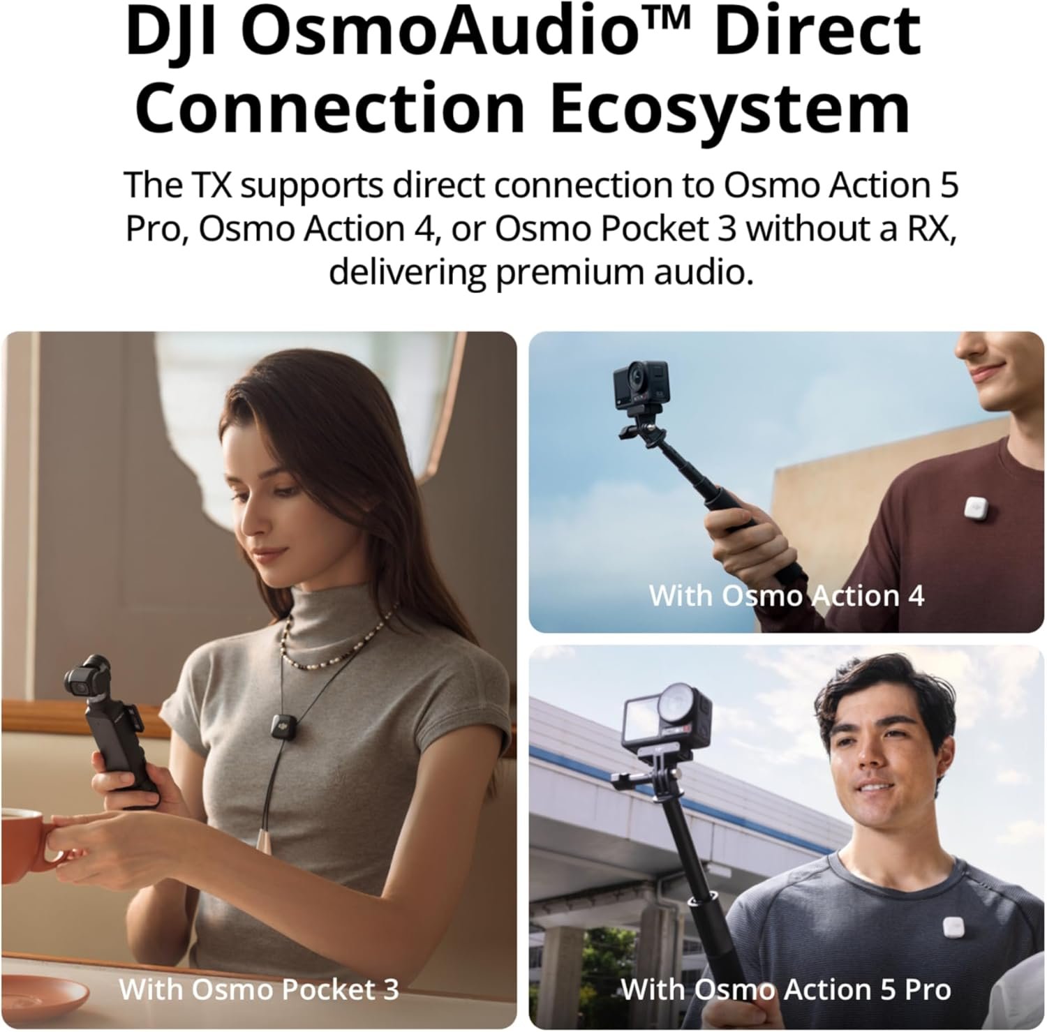 Микрофонная радиосистема DJI Mic Mini (1 TX + 1 RX) Black, фото №5