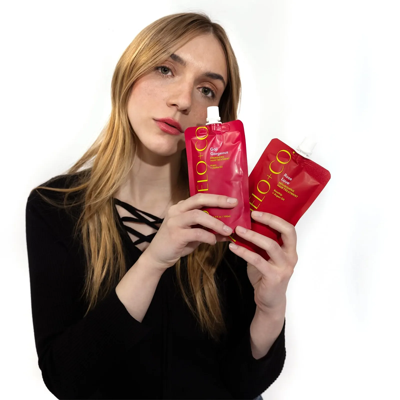 Маска Pomélo+Co. 99.4% Natural Anti Frizz Rose Love 100 мл, фото №8