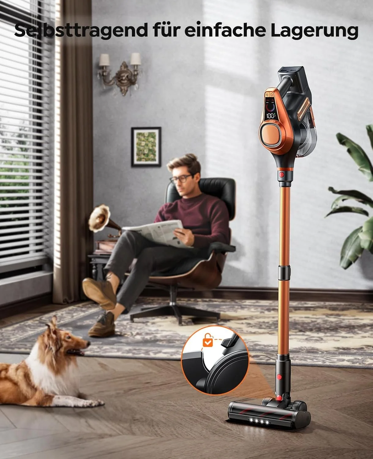 Бездротовий пилосос Fieety Ultra 8 Orange, фото №7 Бездротовий пилосос Fieety Ultra 8 Orange, фото №7