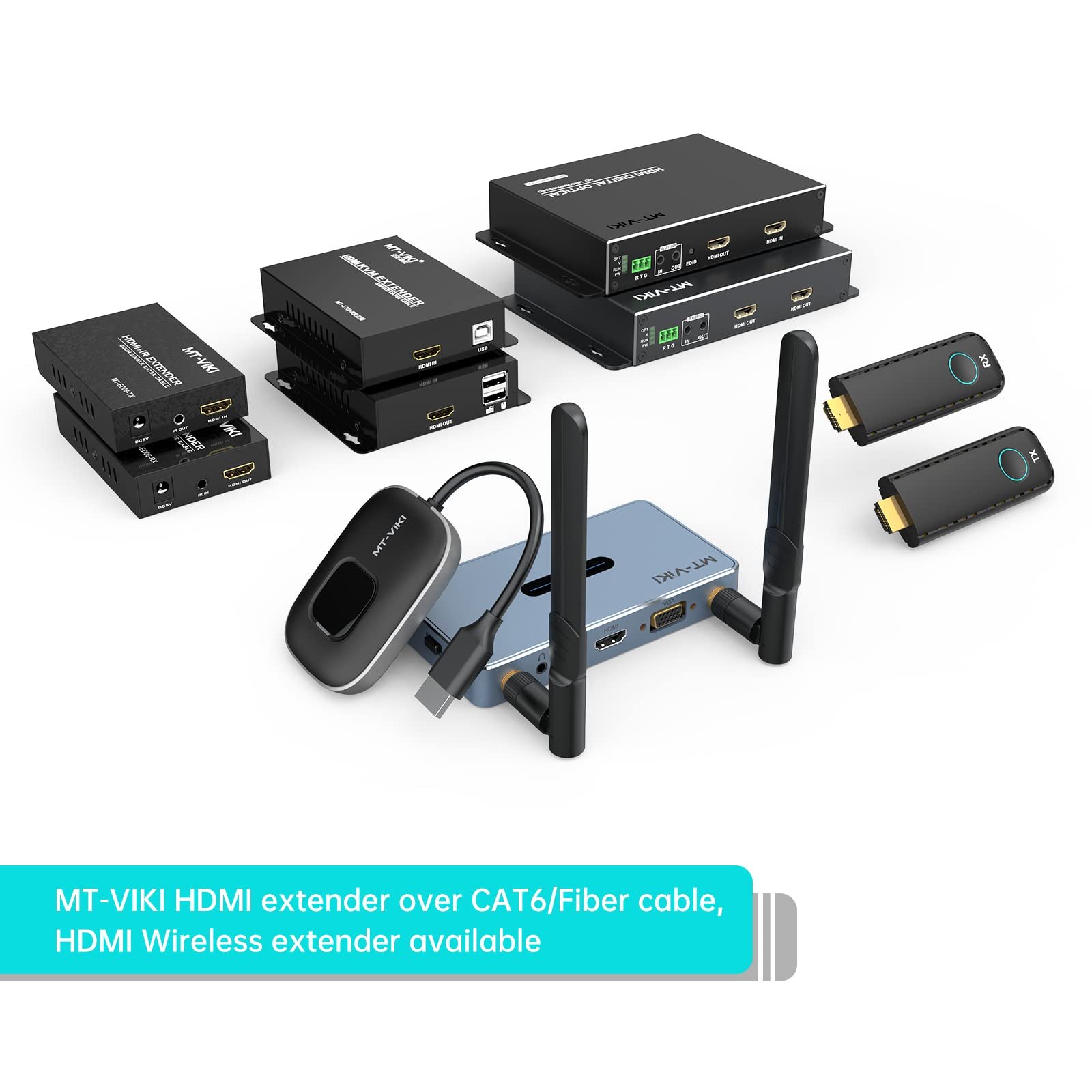 Бездротовий HDMI передавач і приймач MT-VIKI 2.4/5GHz 1080P@60z, фото №2