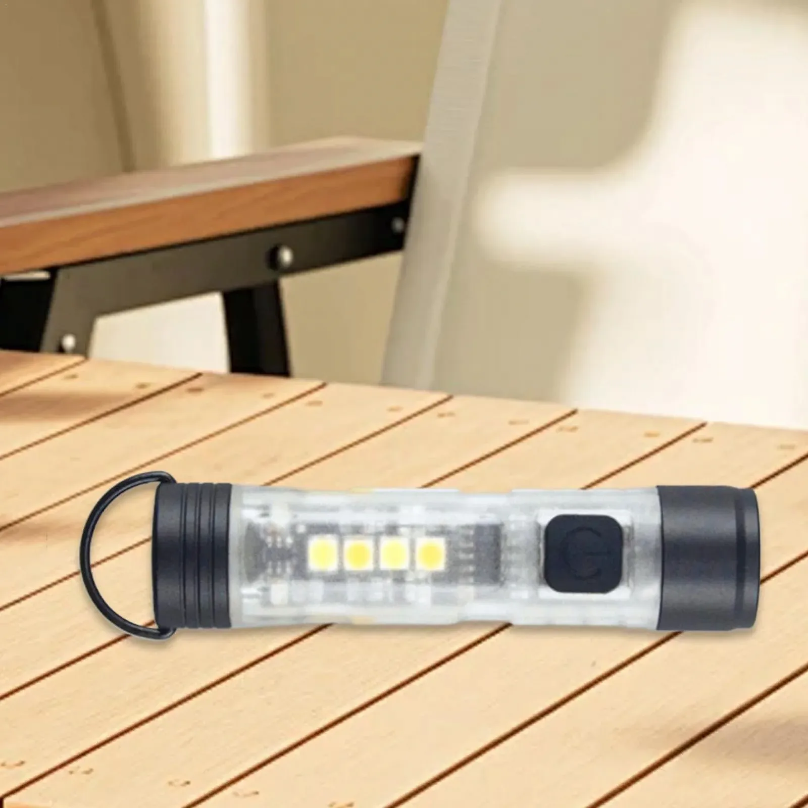 Водонепроницаемый фонарь для кемпинга, Ночной фонарик для походов, Портативный светодиодный фонарик, Компактный USB фонарик, Фонарик-брелок, Водонепроницаемый, Светодиодный фонарь для путешествий, Многоцелевой фонарь-брелок для кемпинга и походов, фото №6