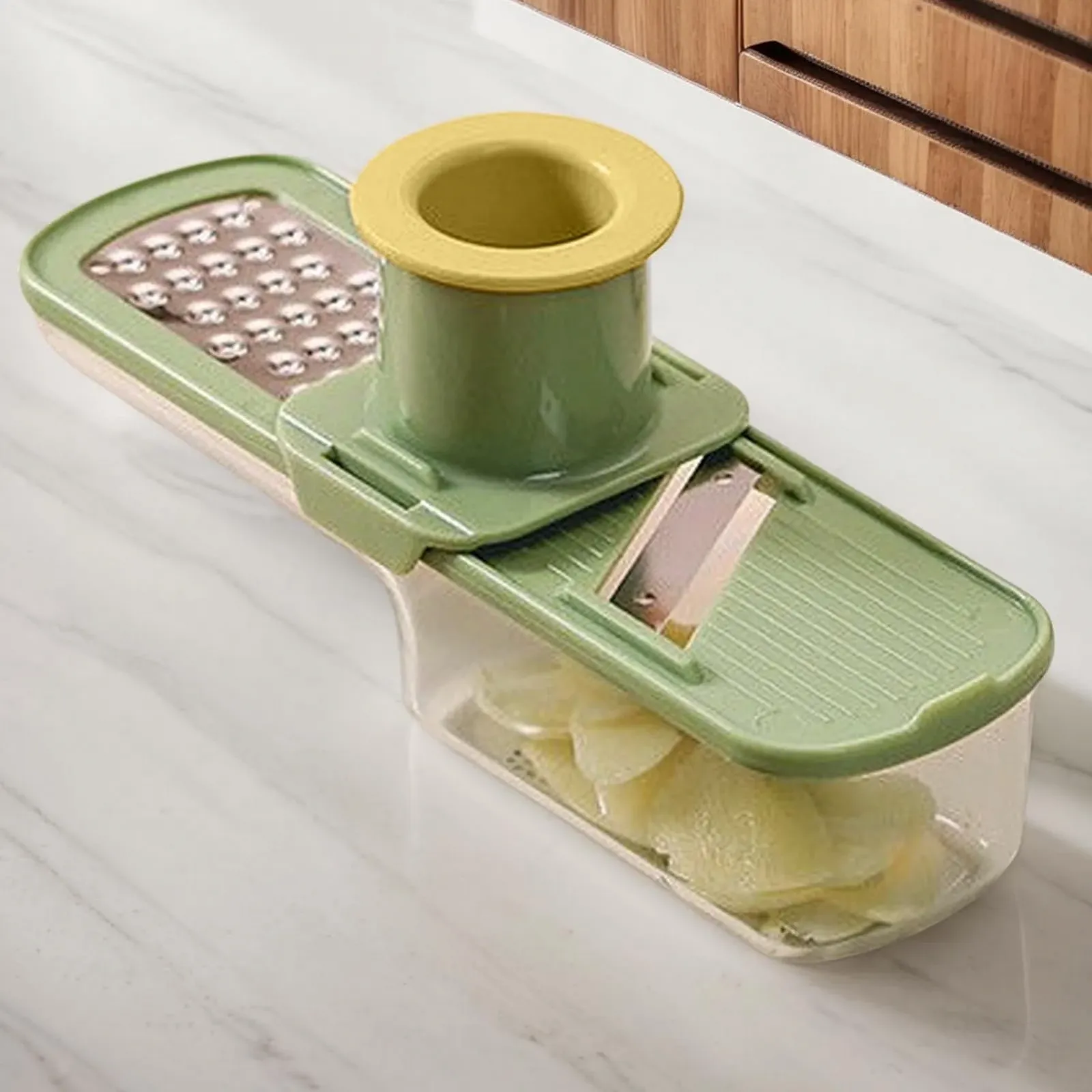 Тертка Schneider з ручкою та контейнером для зберігання, багатофункціональна, фото №7