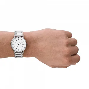 Часы мужские SKAGEN Signatur Кварцевый механизм с тремя стрелками Ремешок из нержавеющей стали synthetic.ua - Фото 1