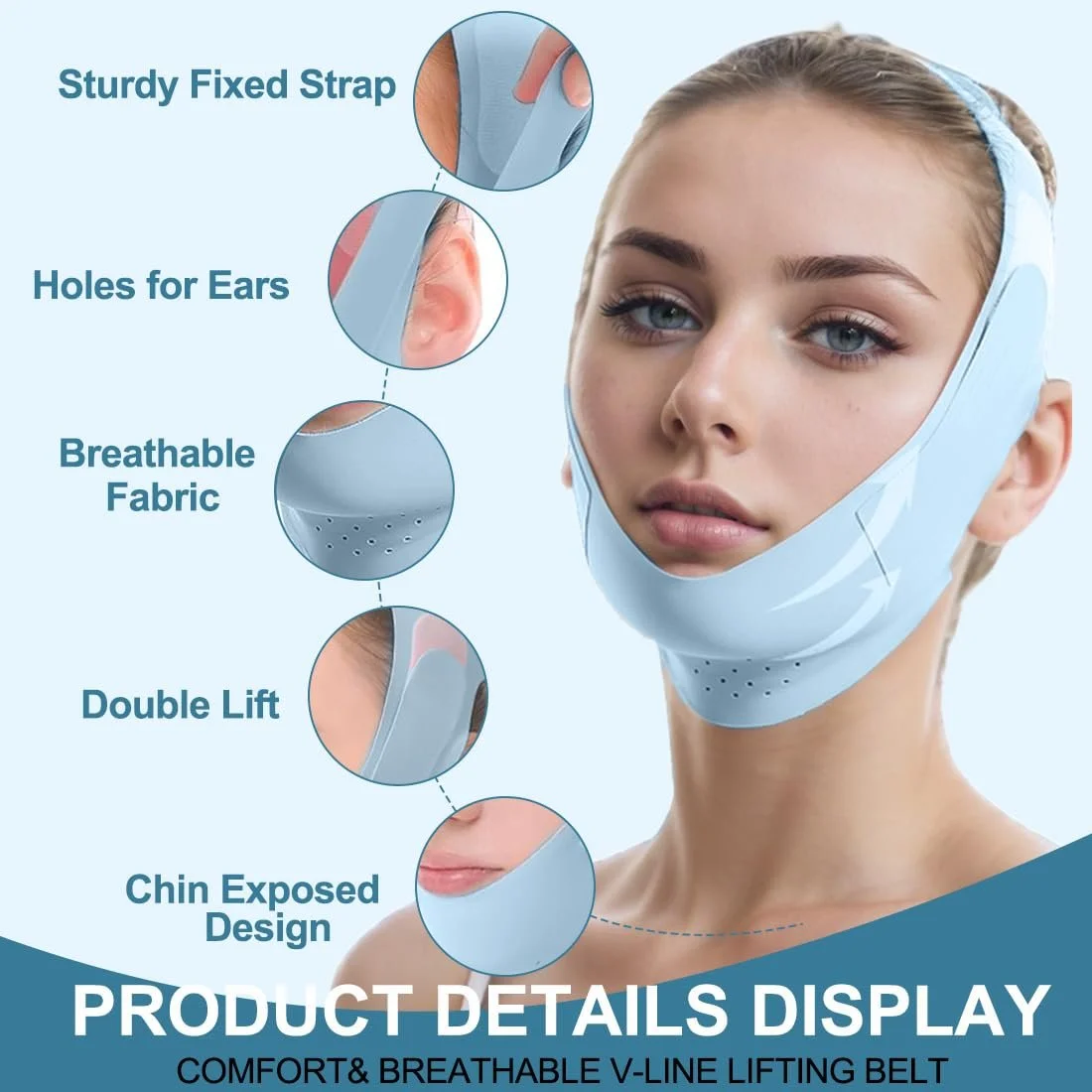 Маска V CATOR для обличчя Багаторазова V-подібна маска від другого підборіддя, фото №3