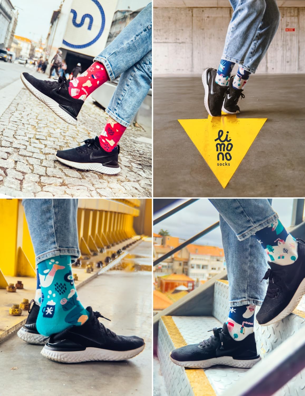 Рождественские носки - Носки унисекс Смешные, забавные и персонализированные спортивные носки Хлопковые мультяшные Подарок для семьи зимой, фото №3