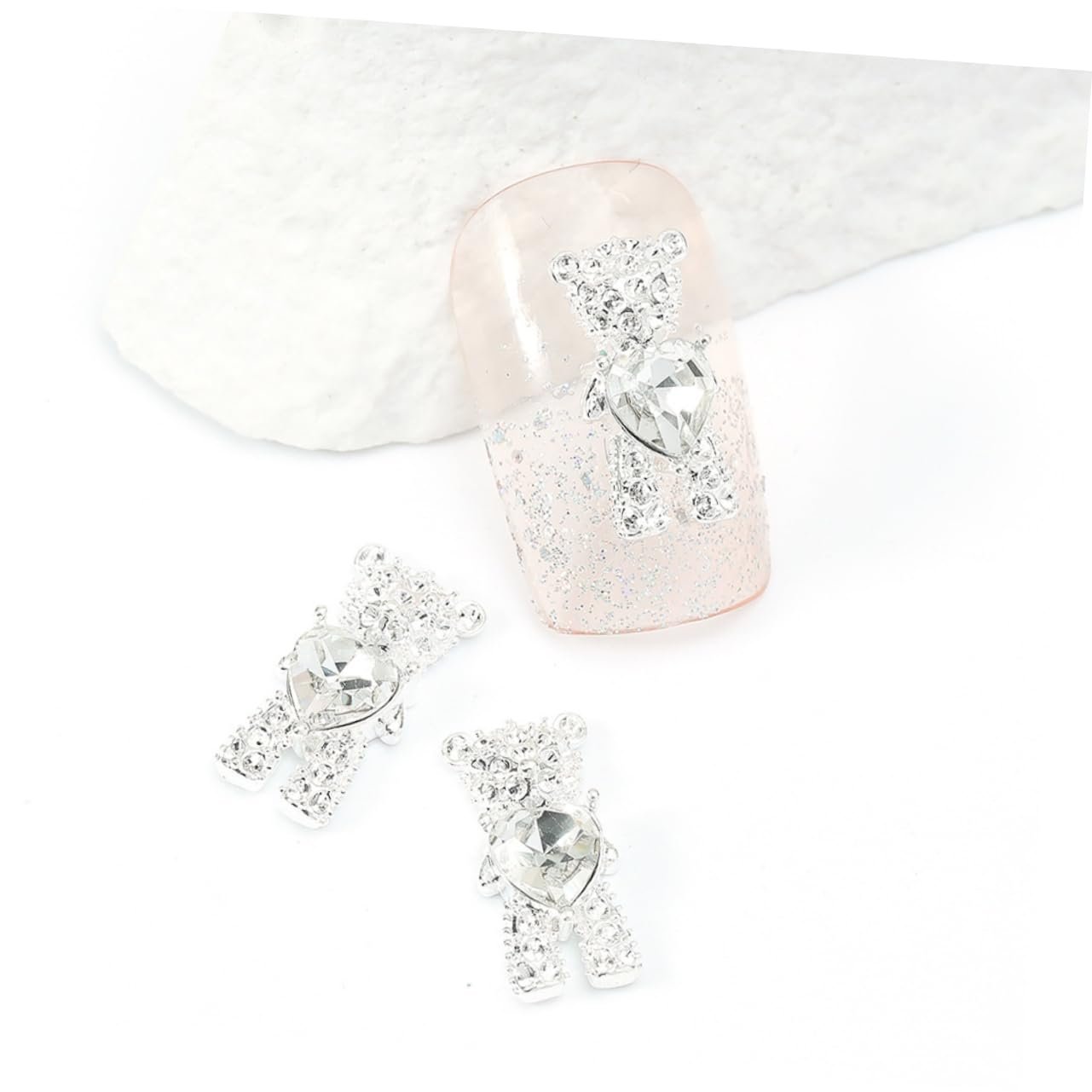 Стразы для маникюра FRCOLOR 20 шт., украшения в виде медвежат, креативные украшения для ногтей, стразы в форме сердца, фото №3 Стразы для маникюра FRCOLOR 20 шт., украшения в виде медвежат, креативные украшения для ногтей, стразы в форме сердца, фото №3