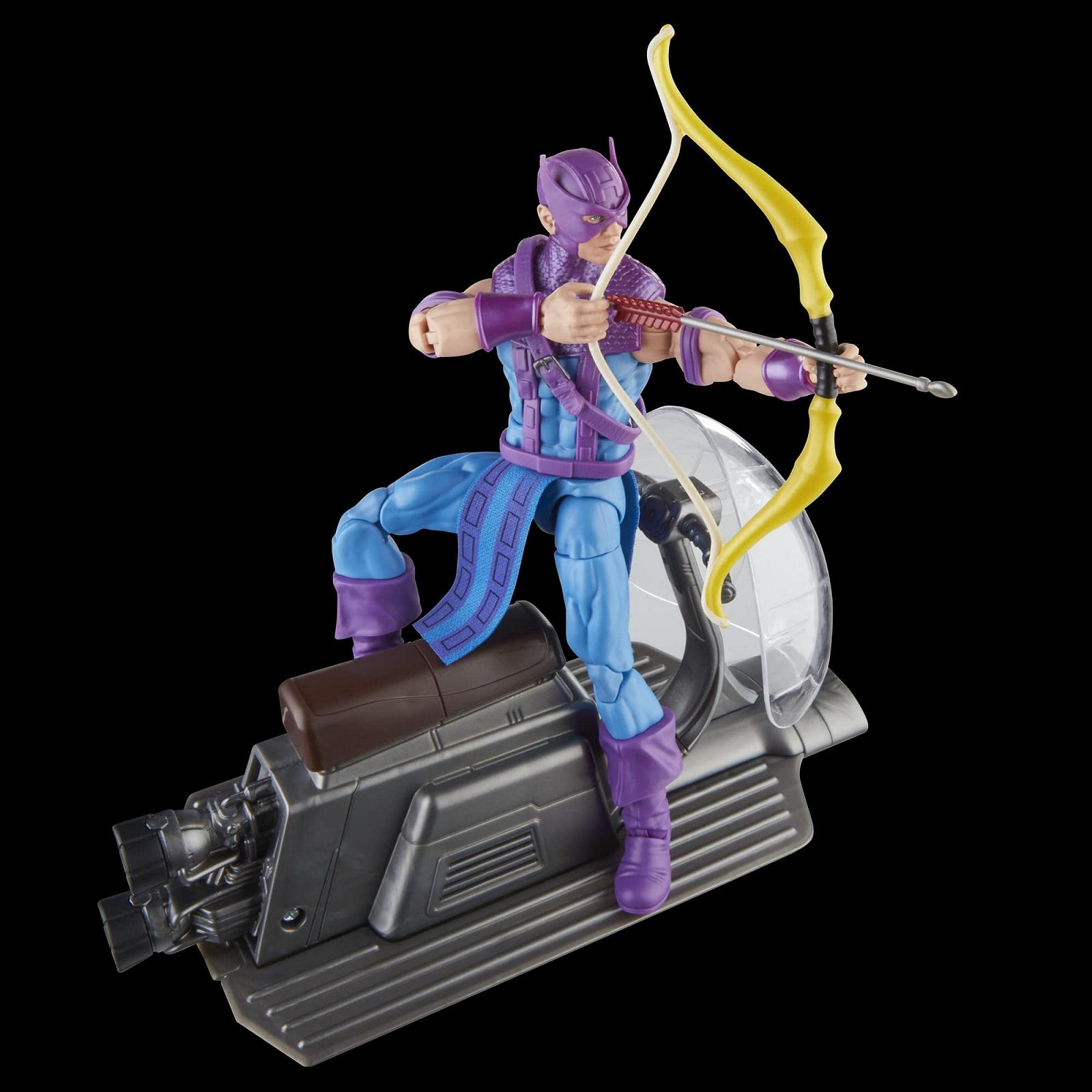 Экшн-фигурка Hasbro Marvel Legends Series Соколиный Глаз с Sky Cycle Avengers 60th Anniversary 15 см, фото №5