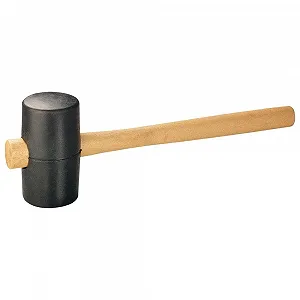 Резиновая киянка Dönges DIN 5128-90 54 мм 380 г ручка из ясеня черная - Фото 1