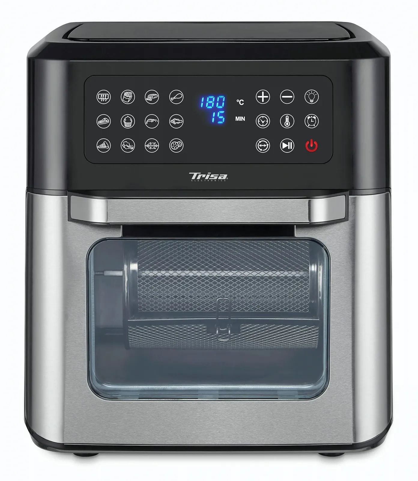 Мультипечь-духовка Trisa Crisp Master XXL 12 л 12-в-1 серебристый/черный, фото №1 Мультипечь-духовка Trisa Crisp Master XXL 12 л 12-в-1 серебристый/черный, фото №1