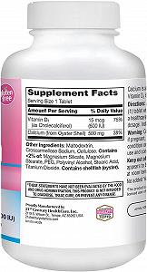 Calcium 500 D3 200iu 400 Caplets synthetic.ua - Фото 1